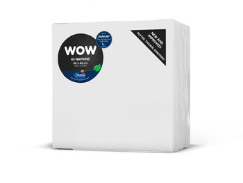 Duni Dunilin Serwetki 40 x 40 cm białe 45 sztuk