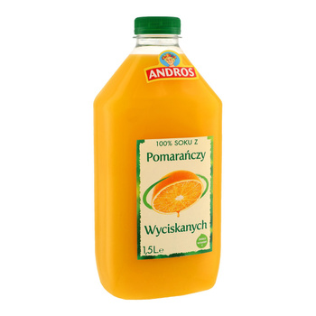 Andros 100% sok z pomarańczy wyciskanych 1,5 l