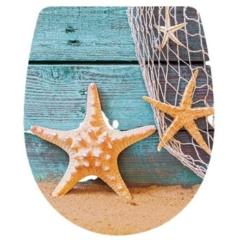 Deska sedesowa wolnoopadająca z rozgwiazdą