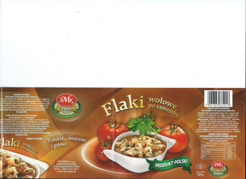 Yabra Flaki wołowe po zamojsku 800g