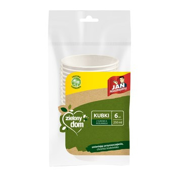 Jan Niezbędny Zielony dom kubki z trzciny cukrowej 6 szt.