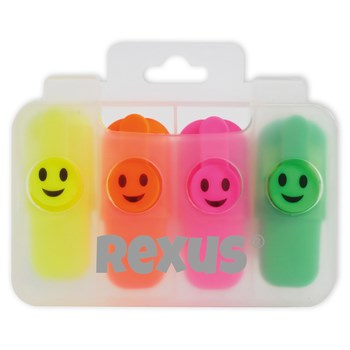 Mini Zakreślacze 4szt. REXUS