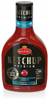 Roleski ketchup premium bez  cukru 425 g