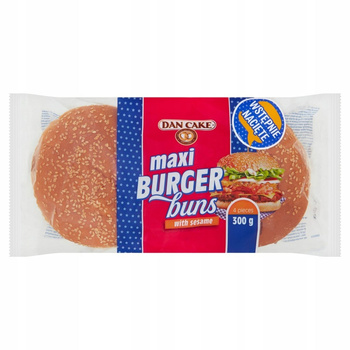Dan Cake Bułki pszenne z sezamem do hamburgerów 300 g (4 x 75 g)