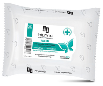AA Intymna Ochrona&Pielęgnacja odświeżające chusteczki do higieny intymnej Fresh 20 szt