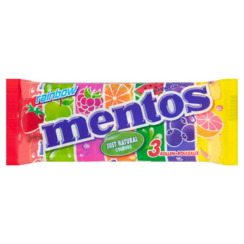 Mentos Rainbow Cukierki do żucia 3 x 37,5 g