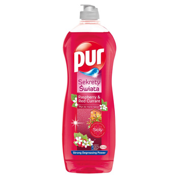 Pur Sekrety Świata Raspberry & Red Currant Płyn do mycia naczyń 750 ml