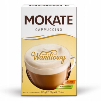 Mokate Cappuccino smak waniliowy 160 g (8 x 20 g)