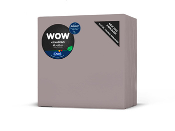 Duni Serwetki Dunilin 40x40 cm Szary-beżowy 45 szt.