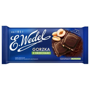 E. Wedel Czekolada gorzka z orzechami 90 g