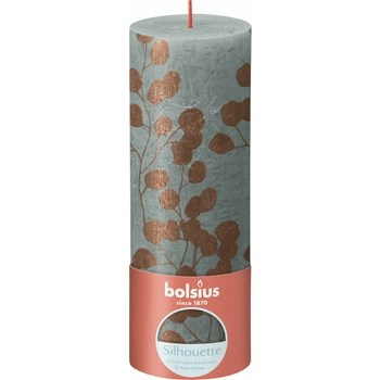 Bolsius Świeca pieńkowa rustic Silhouette 190/68 eukaliptusowa zieleń + eukaliptus