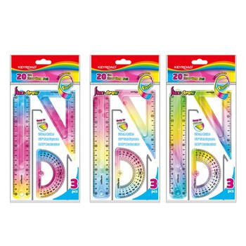 Zestaw geometryczny KEYROAD Rainbow Deco średni zawieszka mix kolorów