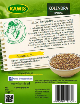 Kamis Kolendra nasiona 15 g