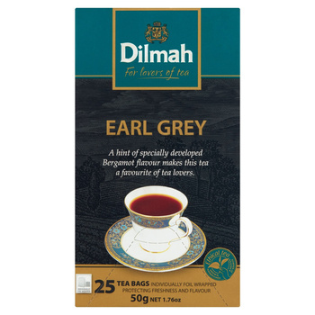 Dilmah Earl Grey Czarna herbata 50 g (25 x 2 g)