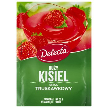 Delecta Duży kisiel smak truskawkowy 58 g