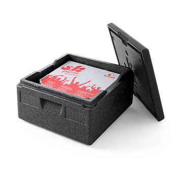 Pojemnik termoizolacyjny do pizzy Hendi - 410×410x(H)240 mm