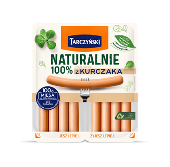 Tarczyński Naturalnie Parówki 100% z kurczaka 160 g (2 x 80 g)