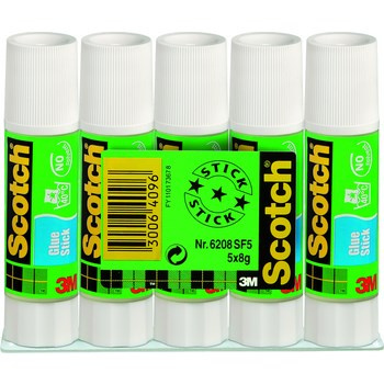 Klej Scotch®  Office  w sztyfcie  8G ( zgrzewka 5 sztuk)