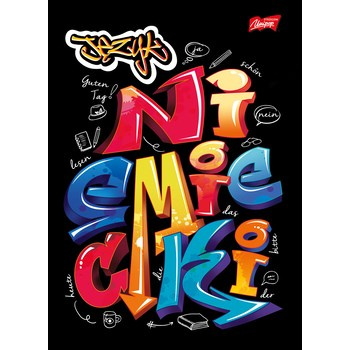 Unipap zeszyt okładka laminowana A5, 60 kartek, krata, język niemiecki ze ściągą