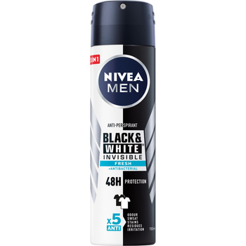 NIVEA MEN Black&White Invisible Fresh Antyperspirant w aerozolu 150ml