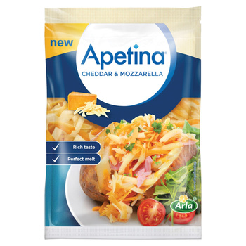Arla Apetina Ser wiórkowany Cheddar & Mozzarella 200 g