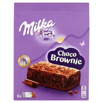 Milka Choco Brownie Ciastka z czekoladą i kawałkami czekolady mlecznej 150 g (6 x 25 g)