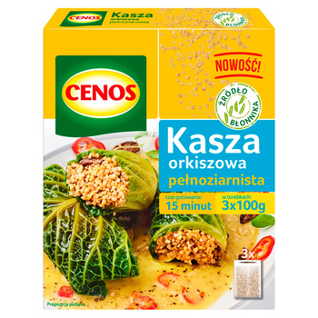 Cenos Kasza orkiszowa pełnoziarnista 300 g (3 torebki)