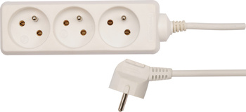 Przedłużacz elektryczny /biały/ 3G z/u 1,5m