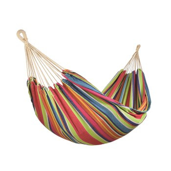 JUMI Hamak w kolorowe pasy 200x150 cm
