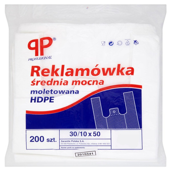 PP Professional Reklamówka średnia mocna moletowana HDPE 30/10 x 50 200 sztuk