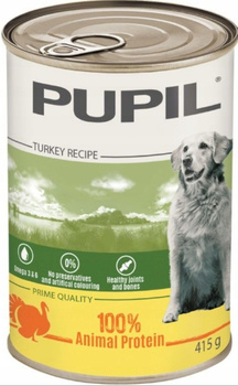 PUPIL Prime Quality karma mokra dla psów, bogata w indyka z wątróbką 415g