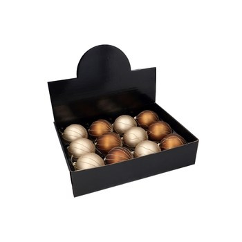 EM&EM Bombka szklana 8cm brąz