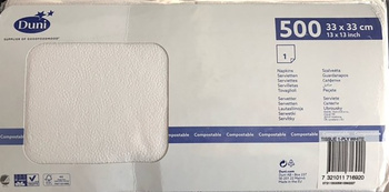 Duni Serwetki białe 33 x 33 cm 500 szt