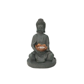 EM&EM Figura solarna Budda 18x17x27 cm