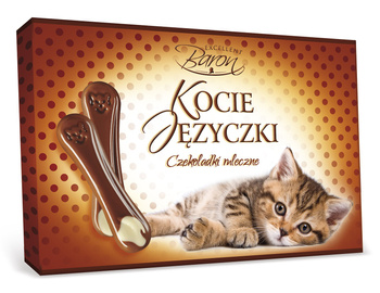 Excellent Baron Kocie Języczki Czekoladki mleczno-białe 100 g
