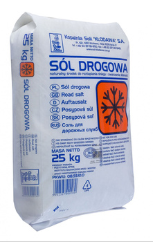 Kłodawska sól drogowa 25 kg