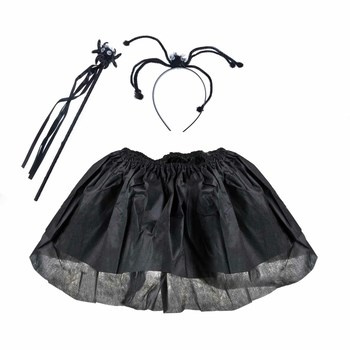 Zestaw małej pajęczycy (tutu, opaska z pająkiem, różdżka)