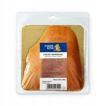 Łosoś norweski wędzony na zimno 200g Fisherking