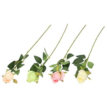 EM&EM Kwiat sztuczny róża 65 cm mix