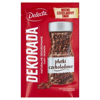 Delecta Dekorada Płatki czekoladowe 40 g