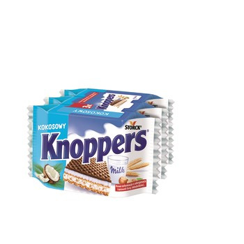 Knoppers Wafelek mleczno-kokosowy 75 (3 x 25 g)