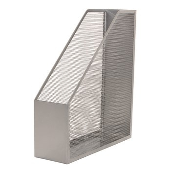 Pojemnik na dokumenty Q-CONNECT Office Set metalowy srebrny