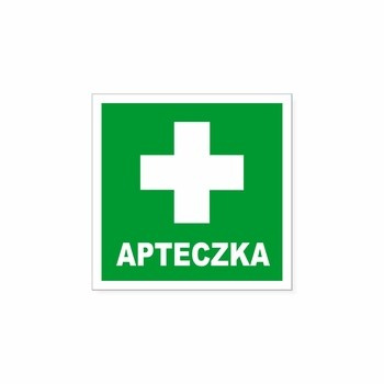 KORFED Naklejka informacyjna APTECZKA x 1 szt.