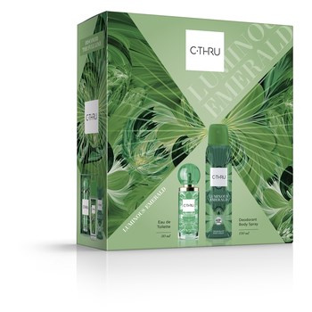 C-THRU Luminous Emerald Zestaw: woda toaletowa  w sprayu 30ml + dezodorant w aerozolu 150ml