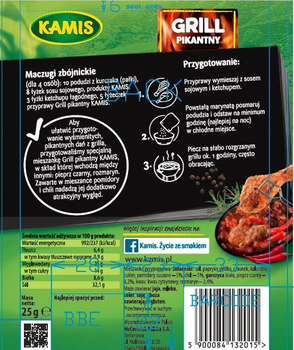 Kamis Grill Pikantny Mieszanka przyprawowa 25 g
