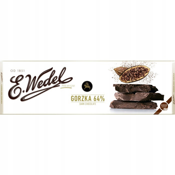 E. Wedel Premium Czekolada gorzka 64% 220 g