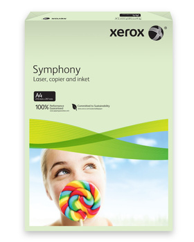 Papier ksero kolorowy Xerox Symphony A4 160g/m2 250arkuszy zielony jasny