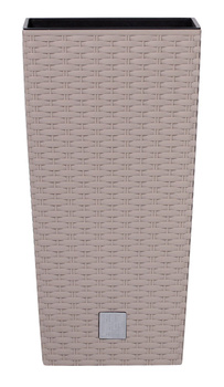 Doniczka Prosperplast Rato Square 29x29x55 cm mocca