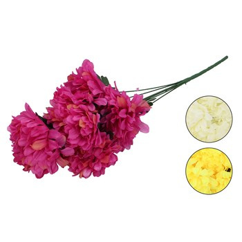 EM&EM Bukiet kwiatów sztucznych chryzantema 7 główek 52cm