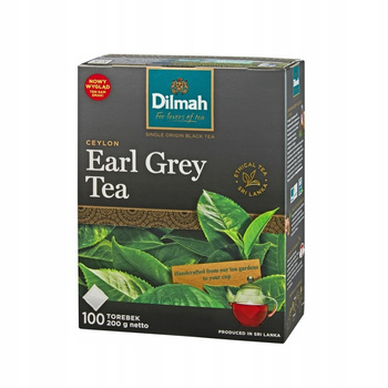 Dilmah Ceylon Earl Grey Tea Czarna herbata aromatyzowana 200 g (100 x 2 g)
